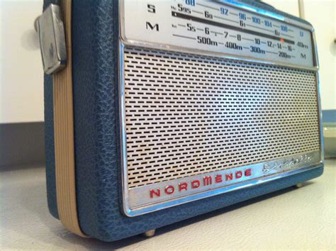 Nordmende Stradella Transistor Radio Late S Made In Germany Blue