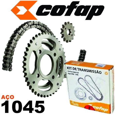 Kit Relação Transmissão Honda Nxr Bros 125 Original Cofap R 74 35 em