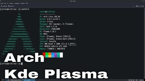 Pruebo Arch Linux Con Kde Plasma Y Decido Si Me Quedo En Manjaro O Me