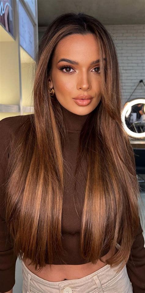 Trendy Haircuts For Women To Try In Brunette Rose Long Hair