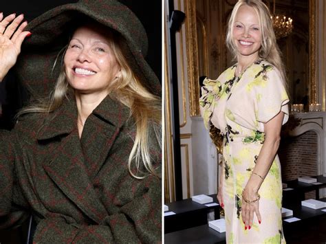 Pamela Anderson Praised For Going Makeup Free At Paris Fashion Week