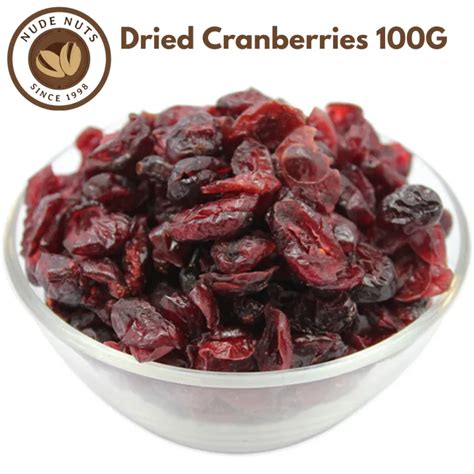 NUDE NUTS Organic Dried Cranberries 100G Daraz Lk