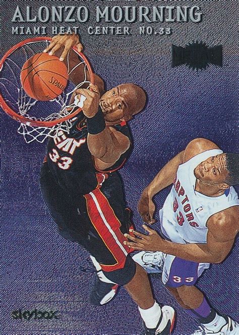 Alonzo Mourning 1999 00 Skybox Metal 81 Miami Heat Card EBay