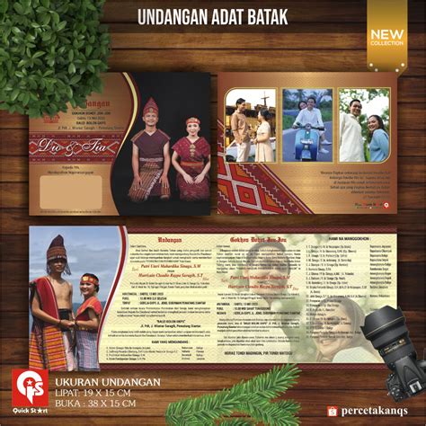 Jual Undangan Adat Batak Premium Custom Bahan Tebal Shopee Indonesia