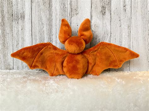 Patch The Plushie Bat Halloween Stuffedplush Bat Bat Etsy