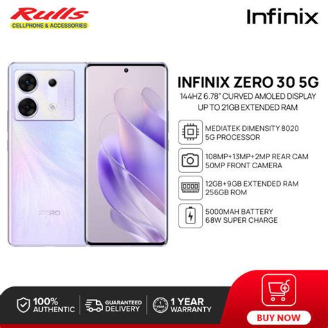 Infinix Zero 30 5g Smartphone 129gb Extended Ram256gb Rom