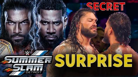 Roman Reigns Vs Jey Uso Big Surprise At Summerslam Undertaker