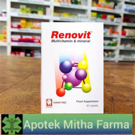 Jual Renovit Multivitamin Dan Mineral Tablet Shopee Indonesia