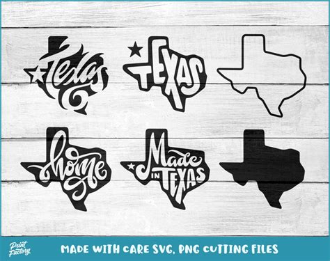 Texas State Bundle SVG Texas SVG Texas Home SVG Made In Etsy