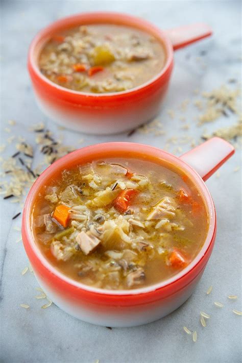 √ Turkey Carcass Soup With Rice