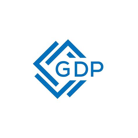 GDP letter logo design on white background. GDP creative circle letter logo concept. GDP letter ...