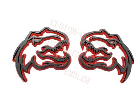 X Dinosaur T Rex Trx Redeye Emblem For Dodge Ram Logo Black