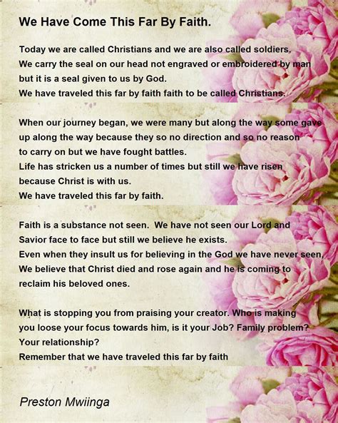 We Have Come This Far By Faith Lyrics On Sale