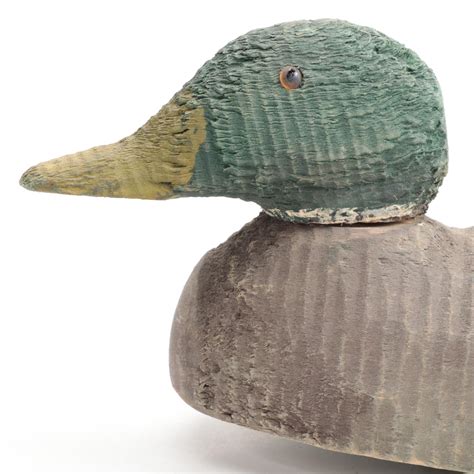 Folk Art Carved Wood Mallard Ducks Decoys Ebth