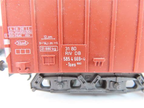 Märklin H0 4460 Model train freight carriage 6 6x 4 axle closed