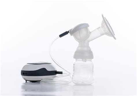 Premium Photo Breast Pump Set Over White Background