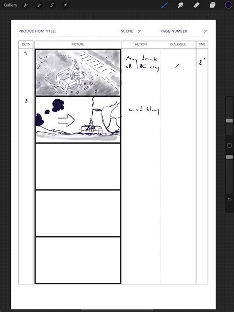 Anime Storyboard Template