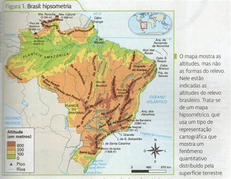 Mapas Relevo Do Brasil Braincp