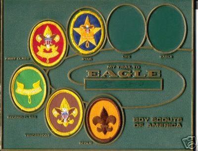 VINTAGE BOY SCOUTS BSA RANK PATCHES/ BADGES PLAQUE | #30034959