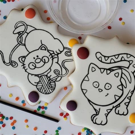 Cat Sugar Cookies Etsy