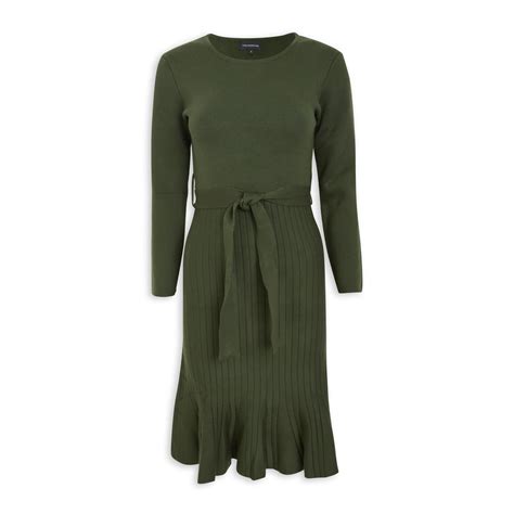 Green Fit And Flare Dress 3128888 Truworths