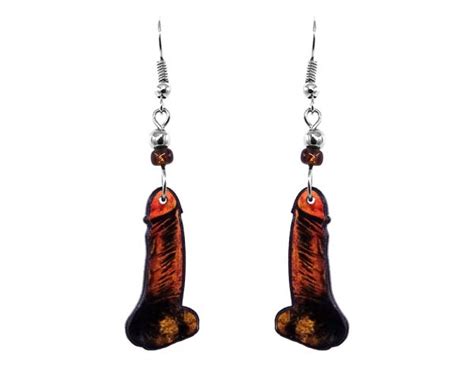 Penis Dildo Earrings Mia Jewel Shop Adult Bachelorette Jewelry