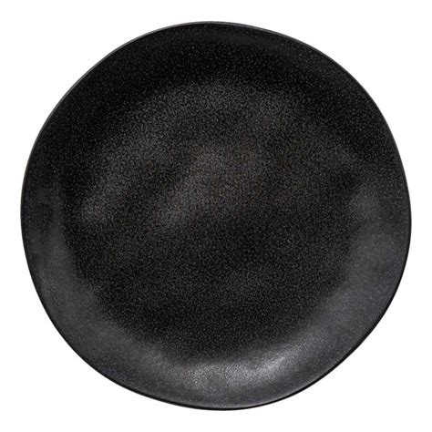 Lot De Assiettes Plates Ys E Cm Noir