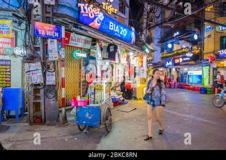 Ta Hien Pub Street Old Quarter Hanoi Vietnam Stock Photo Alamy