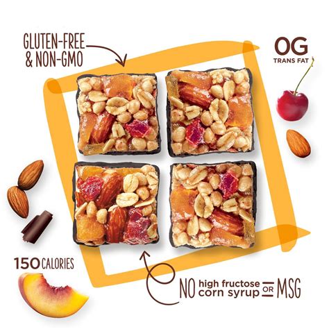 Goodnessknows Peach Cherry Almond And Dark Chocolate Gluten Free Snacks