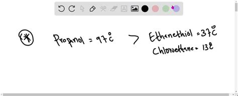 SOLVED:The boiling point of propanol is 97^∘ C(370 K), much higher than that of either ...