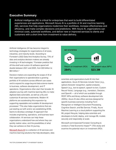 Ppt The Total Economic Impact Of Microsoft Azure Ai Powerpoint