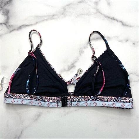 Seafolly Water Garden Fixed Tri Bra Bikini Top For Sale Online Ebay