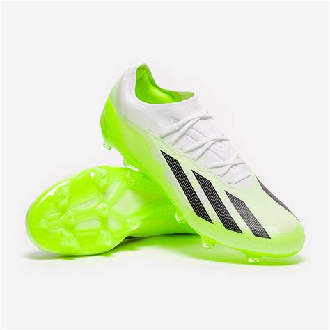 Adidas X Crazyfast Fg Bianco Nero Core Limone Lucido Scarpe