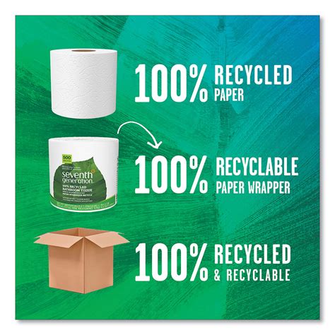 Sev137038 Seventh Generation 100 Recycled Bathroom Tissue Zuma