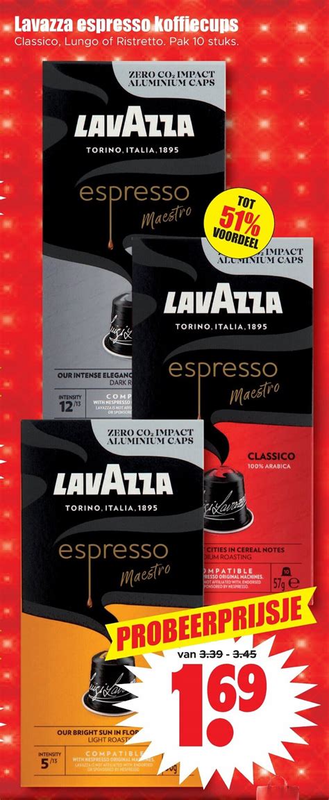 Lavazza Espresso Koffiecups Stuks Aanbieding Bij Dirk