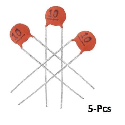 Pack Of 5 10pf Ceramic Capacitors 10pf Capacitor