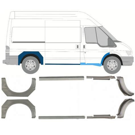 Ford Transit 2000 Innen Radlauf Reparaturblech Links