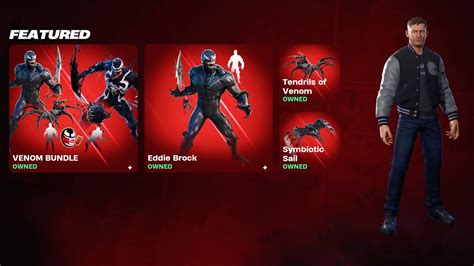 Eddie Brock Updated Aka Venom Fortnite Item Shop Showcase Check Comments Youtube