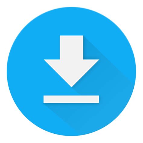 Blue Download Icon Png