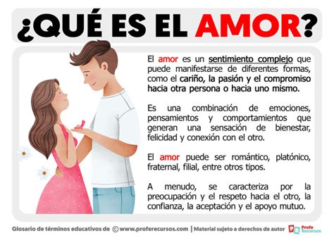 Qué es el Amor Definición de Amor