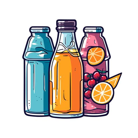 Soft Drink Vector Illustration Transparent Background Generative Ai