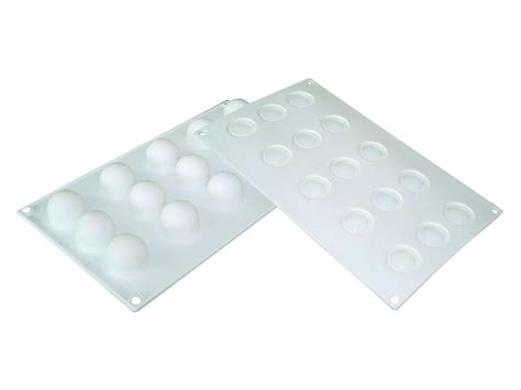 Silicone Mould for Truffles 15 mini truffles Ø 3 2cm 30 x 17 5cm