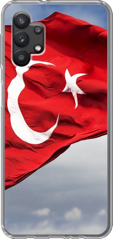 Samsung Galaxy A G Hoesje Een Turkse Vlag In De Wind Siliconen Bol