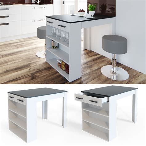 Acheter Table De Bar Vicco Repose En Blanc Anthracite Ok Living