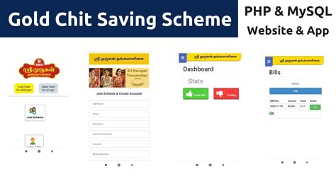 Gold Saving Scheme Chit Project Using PHP MySQL Jewellery Store