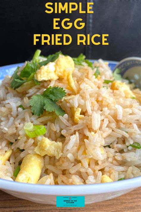 Simple Egg Fried Rice Newbie In The Kitchen