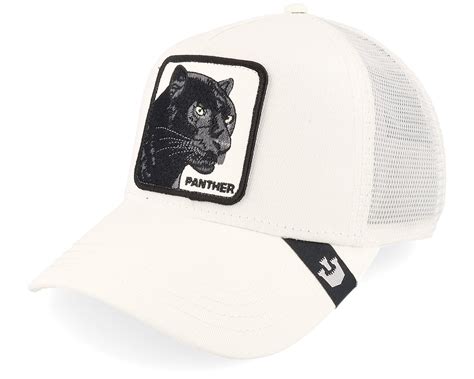 The Black Panther White Trucker Goorin Bros Caps Hatstore No