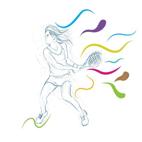 Premium Vector Tennis Player Stylized Vector Silhouette Emblem Or