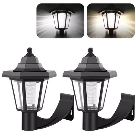 Harpi 2 Pack Solar Decks Lights Fence Post Solar Lights For Patio Pool