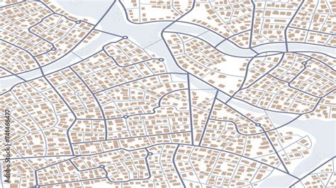 Concept Of Planning And Mapping A Travel Route Using General City Map